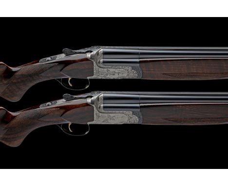 PERAZZI A PAIR OF PATELLI-ENGRAVED 12-BORE 'SC3' SINGLE-TRIGGER TRIGGERPLATE-ACTION OVER AND UNDER EJECTORS, serial no. 13371