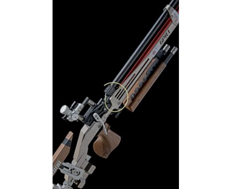 A CASED .177 PARDINI GPR1 PRE-CHARGED PNEUMATIC MATCH AIR-RIFLE, serial no. RS00641, circa 2019, with shrouded 27in. barrel f