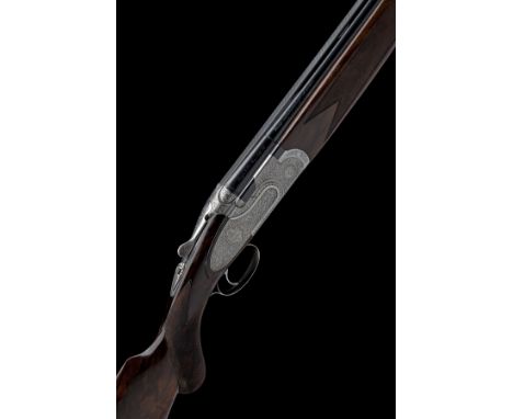 P. BERETTA A 12-BORE 'GIUBILEO' SINGLE-TRIGGER SIDEPLATED OVER AND UNDER EJECTOR, serial no. GIU072A, for 1997, 28in. nitro b