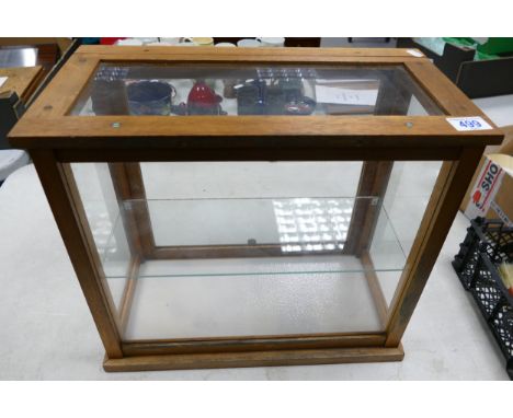 Converted Wooden Scale Case, height 40cm 
