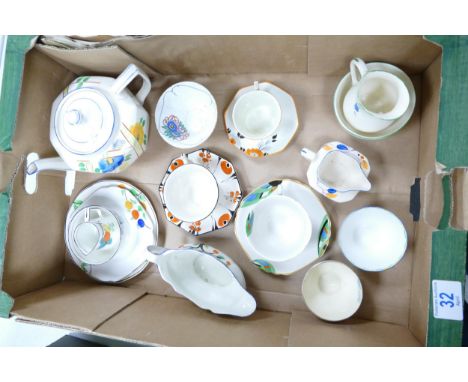 After Dinner Coffee Set Midwinter Riverside Forest Green Leaves Pot 4 Cups  And Saucers 1960s