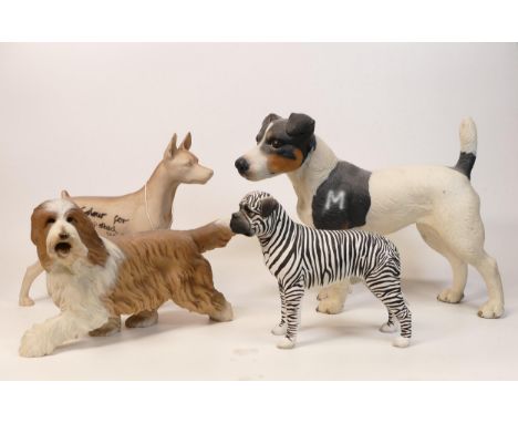 A collection of Wade Ceramic Northlight Figures of Dogs, tallest 22cm. These were removed from the archives of the Wade facto