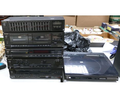 Technic Stacking Hifi System including SL-L20 turntable, Sh-8028 graphic, RS-T22 Cassette, Sl-p200 CD, Su-800 Amplifier etc 