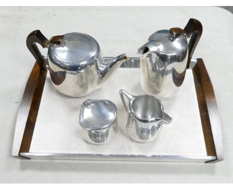 5 Piece Picquot Ware Tea Service 