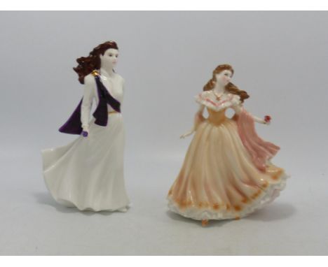 Coalport Lady Figure Heather &amp; Royal Worcester Figutre Juliet(2) 