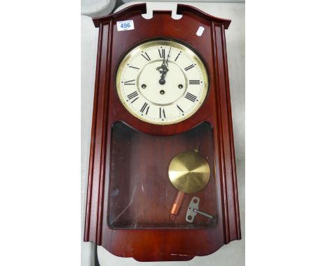 Modern Wooden German Made wall Clock, height 54cm 