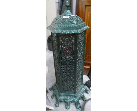 Continental Cast Metal Heater (later conversion to light), height 82cm 