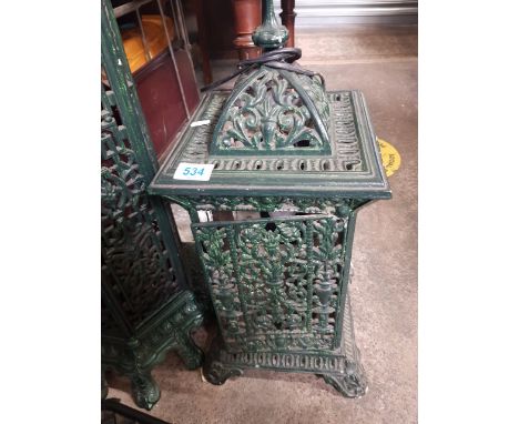 Continental Cast Metal Heater (later conversion to light), height 55cm 