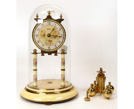 Vintage Brass German Koma Domed Anniversary Clock 