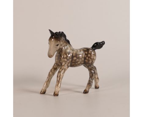 Beswick foal, model 996 in rocking horse grey gloss.