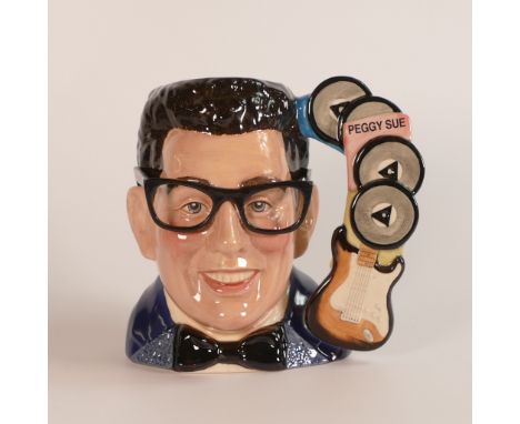 Large Royal Doulton character jug Buddy Holly D7100, with certificate.