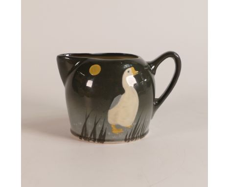 Royal Doulton, small Moonlit Goose jug. Black printed 'Royal Doulton' mark to base. Height: 7cm. r.