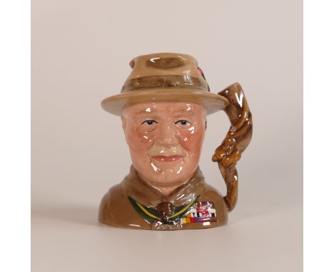 Royal Doulton small character jug Lord Baden-Powell D7144, with box and certificate.