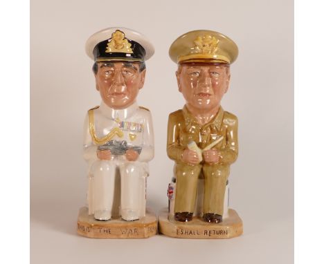 Bairstow Wilkinson World War II Allied Leaders Collection to include Admiral Louis Mountbatten L/E 41/100, General Douglas Ma