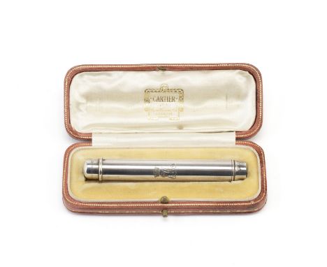 ROYAL INTEREST: a silver pencil holderSampson Mordan, London 1925 With push-button release, engraved with the monogram of the