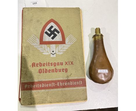 ARBEITSGAU XIX Oldenburg ARBEITSDIENST - EHRENDIENST - My Work Service Time (transl.) April to October 1936 - HANS ROULITZ - 