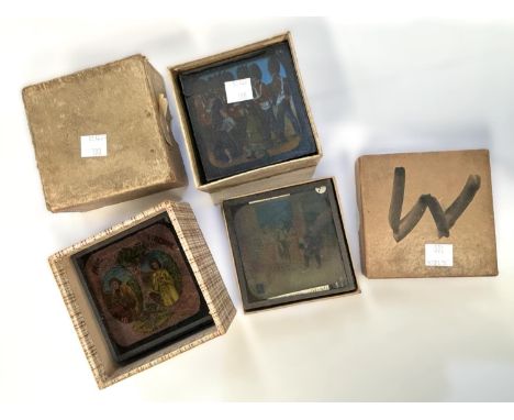 Magic Lantern slides "Behind the Scenes", "Paul Virginie" etc.