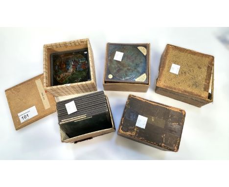 Magic Lantern slides Arabian Adventure, Edelweiss Gatherers, and Missing in Action.