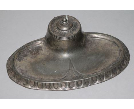 A WMF silver plated inkwell