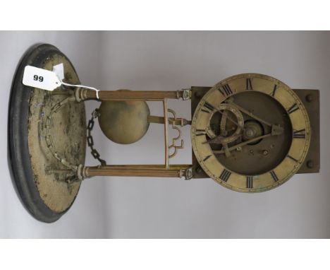 A skeleton clock