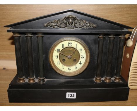 A plain classical slate clock