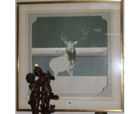 Bryan Organ, trial proof print, The Monarch of the Glen, signed in pencil, 64 x 59cm