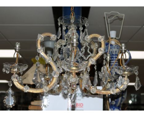 A five branch chandelier