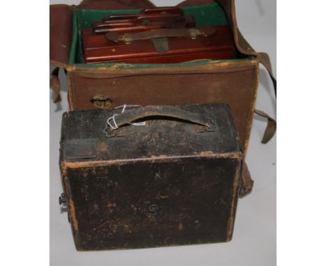 A mahogany plate camera & another brownie