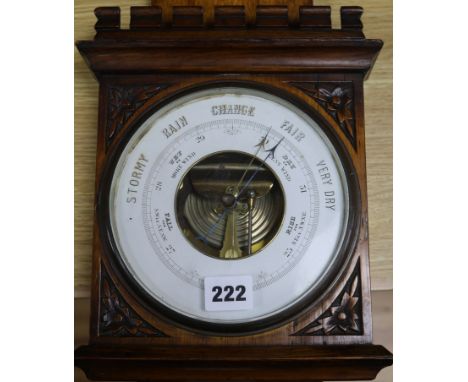 A wall barometer