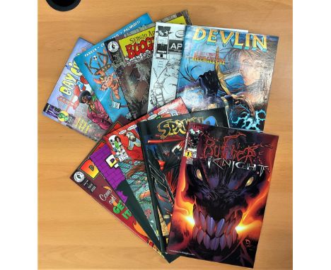 First Issue Comic book collection of 10 lovely comics, from popular independent publishers. Titles include Butcher Knight, Fl