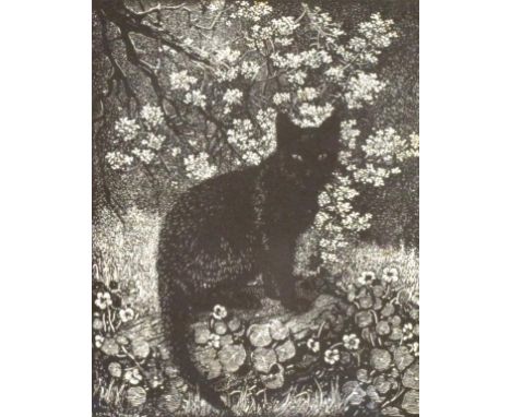 Lionel Arthur Lindsay (1874-1961) ' The Cat' lithograph, with artist's signature in plate lower left, (12.5cm X 10.5cm approx
