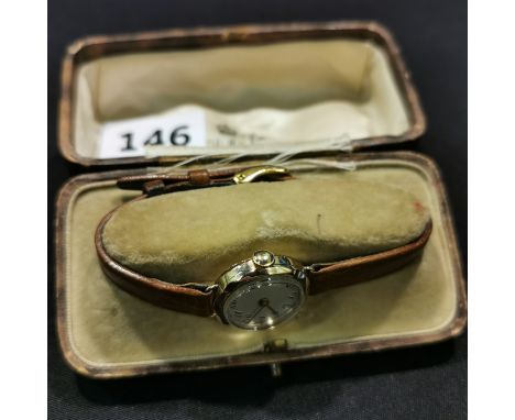 LADIES VINTAGE 9CT GOLD WATCH 