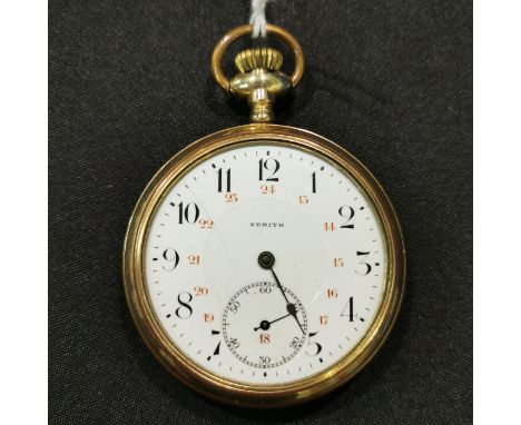 ZENITH PLATED POCKET WATCH