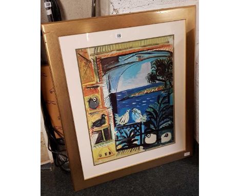 F/G PRINT OF PICASO'S LES PIRGEONS