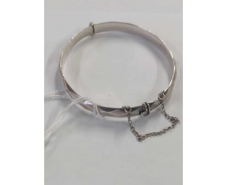 SILVER 0925 BANGLE BRACELET HALLMARKED FRED MANSHAW