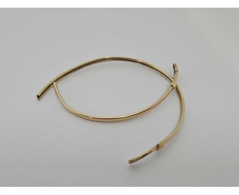 BROKEN GOLD BANGLE MARKED 585, 3.3g