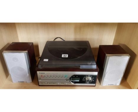 STEEPLETONE RECORD PLAYER & SPEAKERS