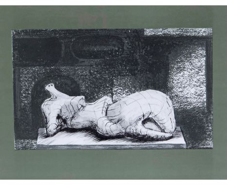 ‡ Henry Moore O.M., R.A. (1898-1986) Reclining Figure Architectural Background I (C. 454), 1977 Signed and numbered 13/50 Col