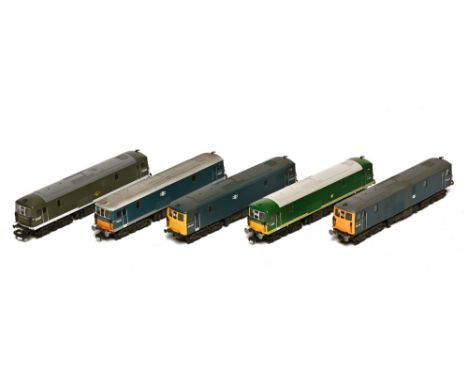 Five Lima 00 gauge diesel locomotives, E6003, E6012, E6037, E6001 &amp; E6031 
