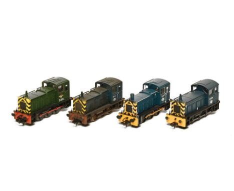 Four Bachmann 00 gauge diesel locomotives, D2258, D2012, D2141 &amp; D2013 
