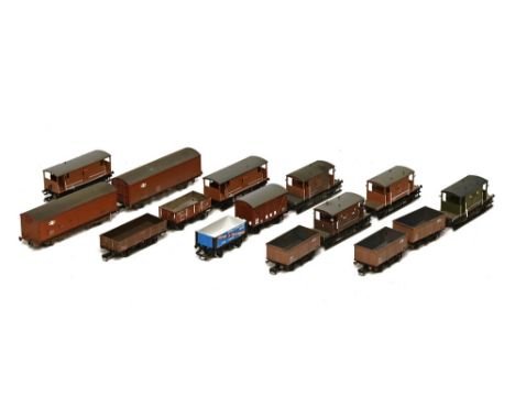 Fifteen brake vans, goods wagons by Hornby and Bachmann