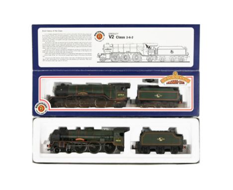 Two Bachmann 00 gauge steam locomotives, 31-552 Durham light inventory and 31-227 Queen West Minster Rifleman 
