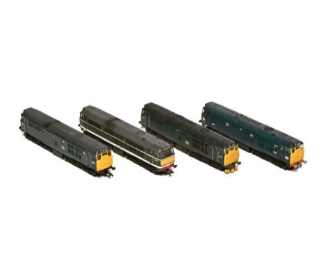 Four Lima 00 gauge diesel locomotives, D5862, D5830, D5699 &amp; D5627
