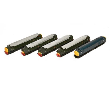 Five Lima 00 gauge diesel locomotives, D210 Emprise of Britain, D235 Apapa, D335, D200 &amp; D317  