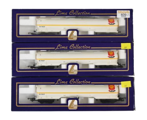 Three Lima 100 tonne Shell tankers, boxed 