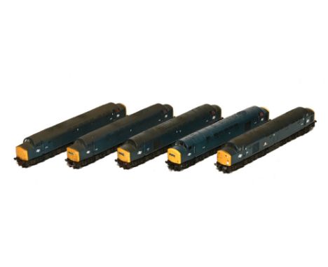 Five Lima 00 gauge diesel locomotives, D240, D382, D219, D372, &amp; D260