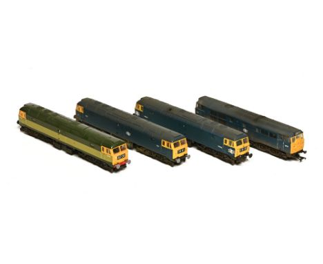 Four Lima 00 gauge diesel locomotives, D1746, D5612, D1960 &amp; D1737