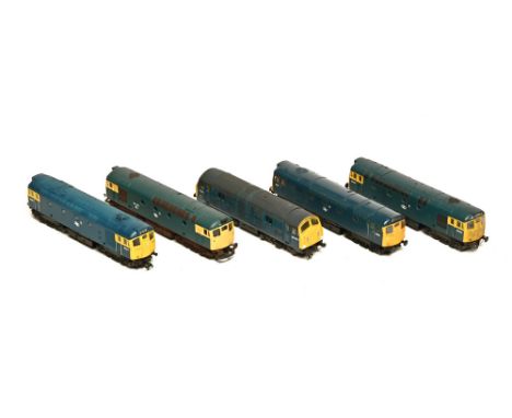 Five Lima 00 gauge diesel locomotives, D5400, D5414, D6303, D5387 &amp; D26033 