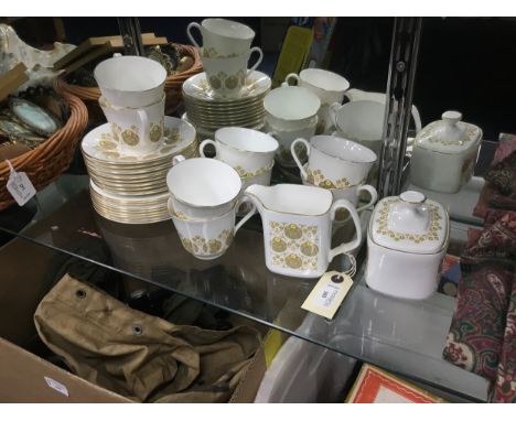 ROYAL DOULTON POLONAISE PART TEA SERVICE, comprising 8 cups, 8 saucers, 8 side plates, cream and sugar