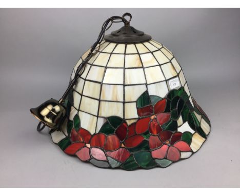 TIFFANY STYLE CEILING LIGHT SHADE, 48cm diameter